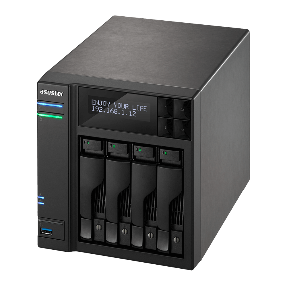 AS6404T, 4 bay NAS, Tower, UK, 8GB  DDR3L
