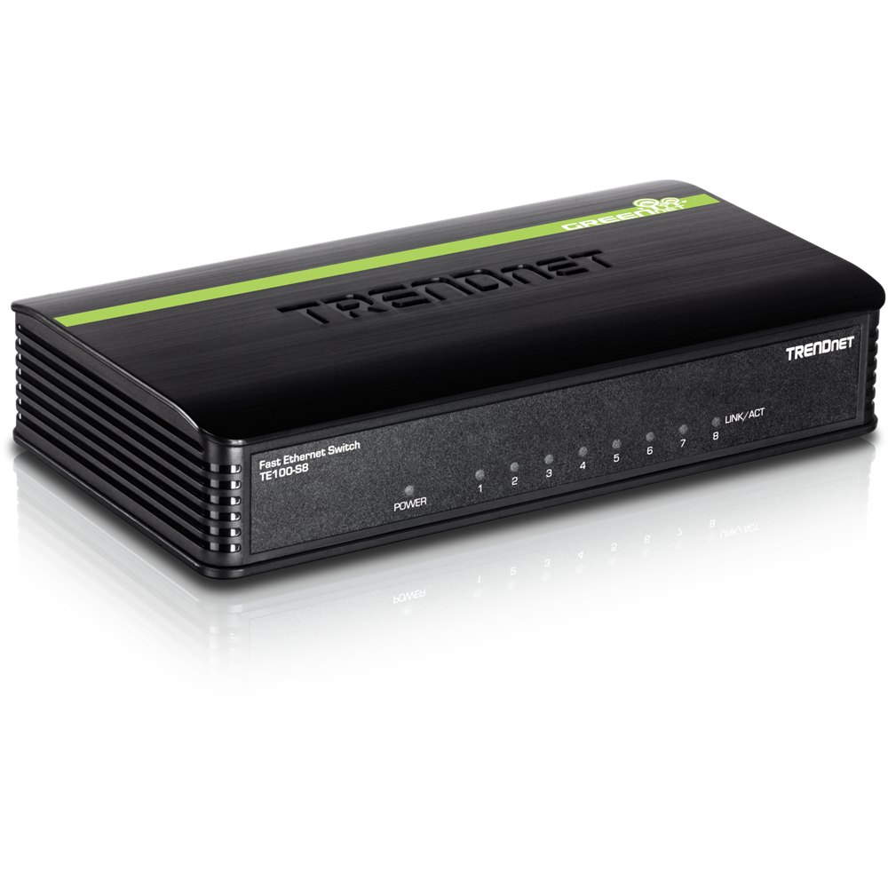 TRENDNET TE100-S8 8-Port 10/100 Mbps GREENnet Switch