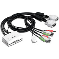 2-PORT DVI USB KVM SWITCH WITH AUDIO - TK-214i