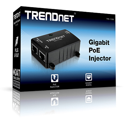 TRENDNET TPE-113GI Gigabit Power over Ethernet (PoE) Injector  