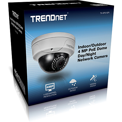 TRENDNET TV-IP 315PI Indoor/Outdoor 4 MP PoE Dome Day/Night Network Camera