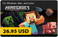 Minecraft $26.95