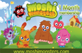 Moshi Monsters One Month Membership Card