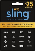 Sling Television - $25 Gift Card