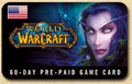 PC WORLD OF WARCRAFT 60 DAYS GAME CARDS USA